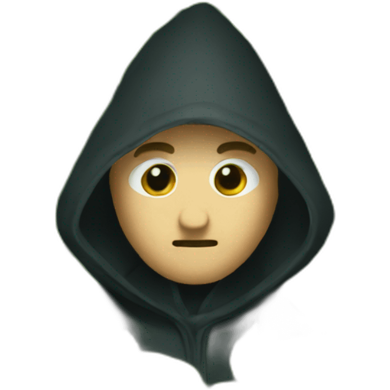 medieval evil spy hidden behind bush emoji