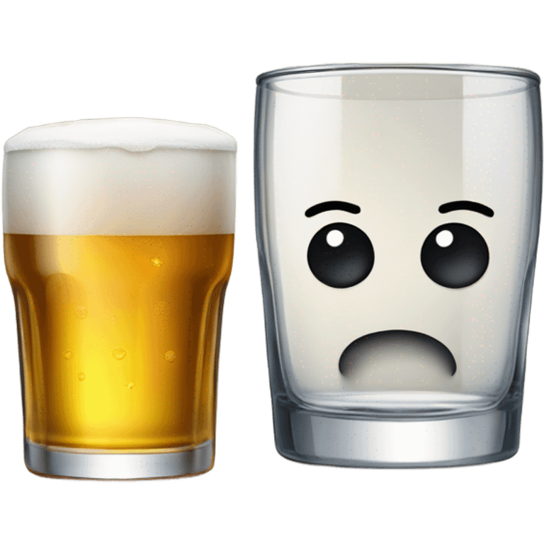 Beer with shot emoji