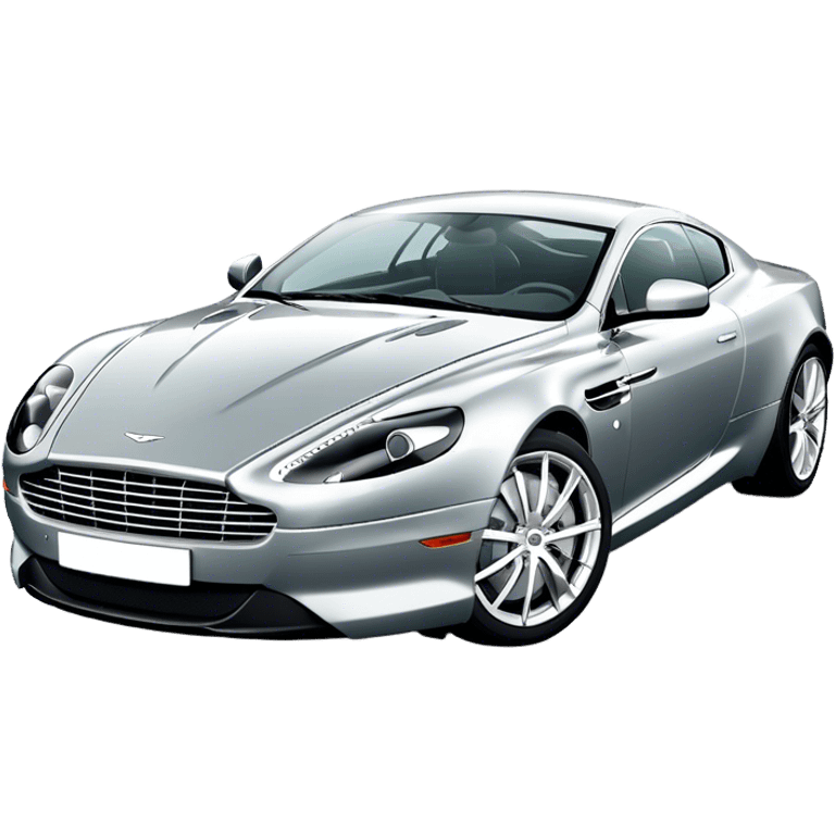 Aston Martin DB9 - Aston Martin (Model Year: 2016) (Iconic colour: Silver) emoji