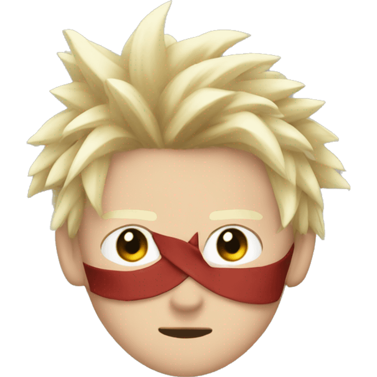 Bakugo with bow on head emoji