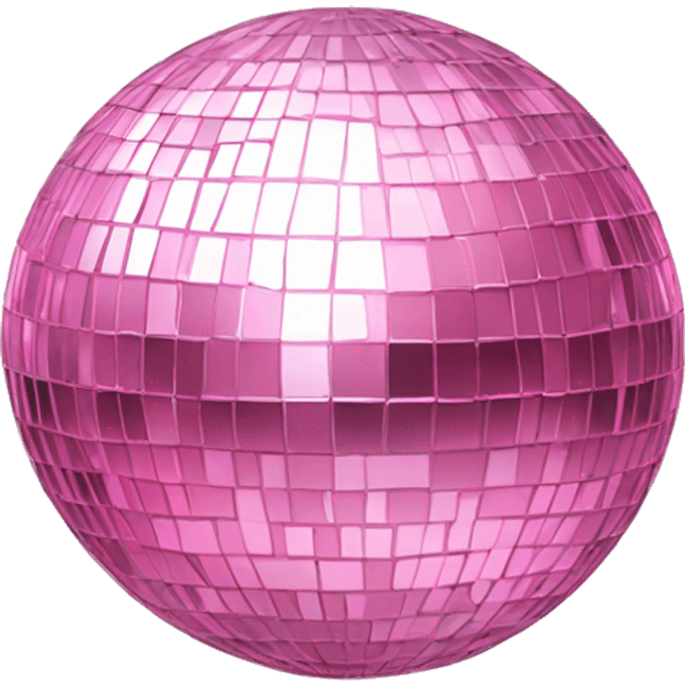 Baby pink mirrorball emoji