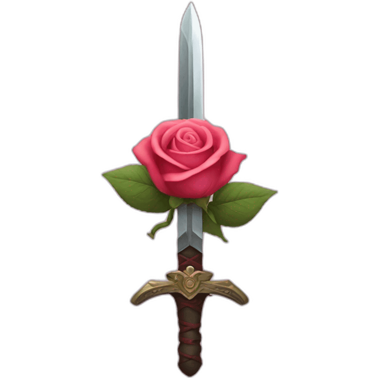 rose and sword crossed emoji