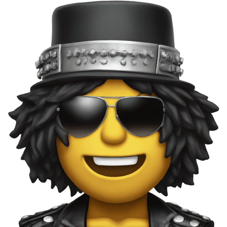 Slash from Guns'N'Roses face emoji