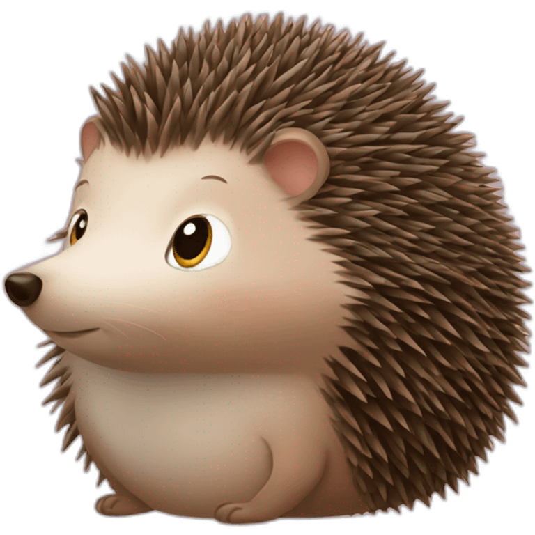 Pregnant Hedgehog man emoji