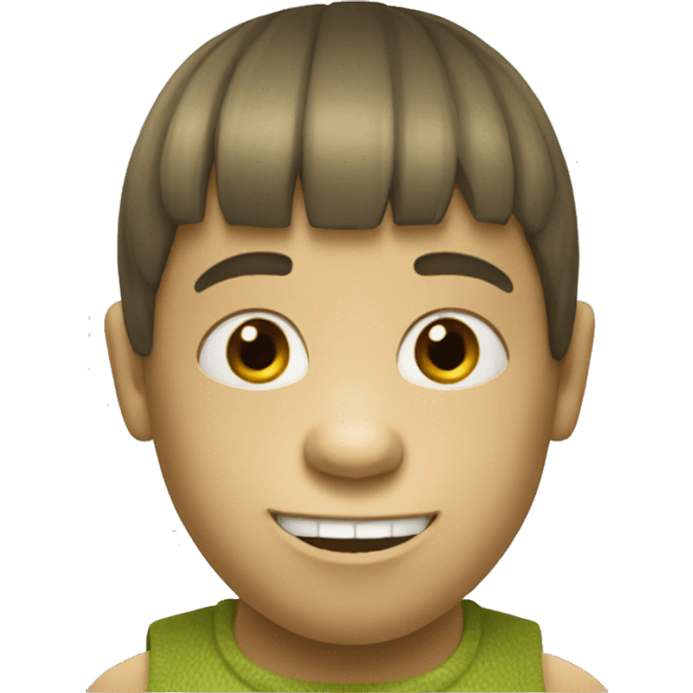 shrek with a bowl cut emoji