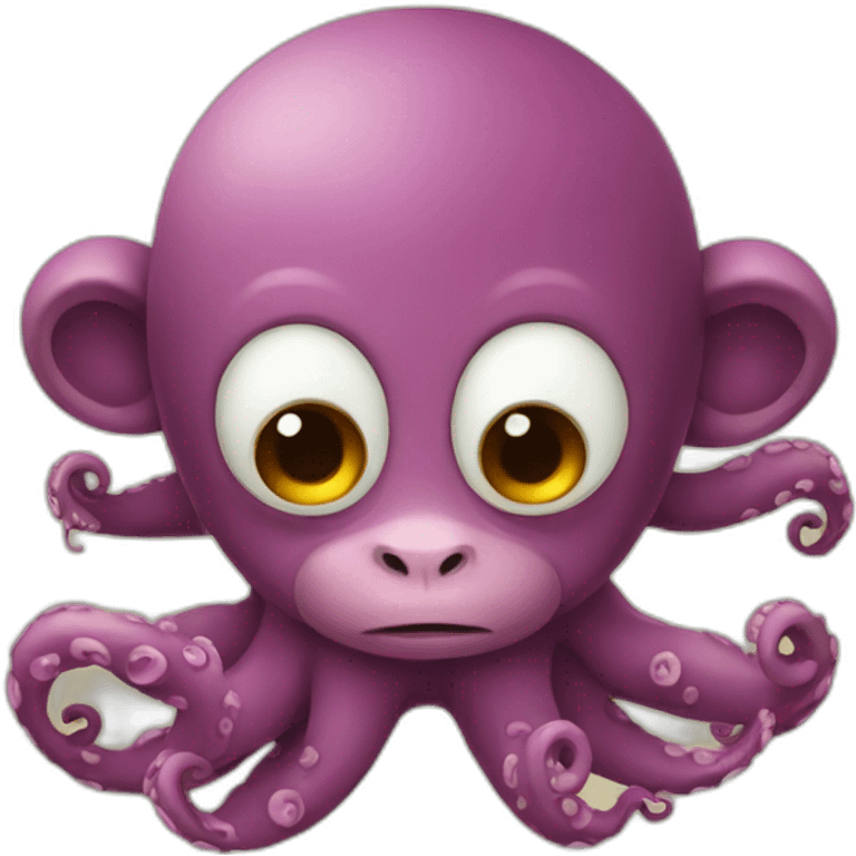 octopus monkey emoji