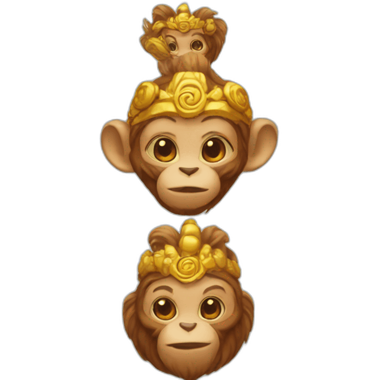 female MONKEY KING emoji