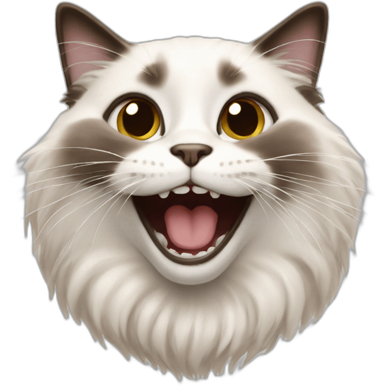 ragdoll cat laughing emoji