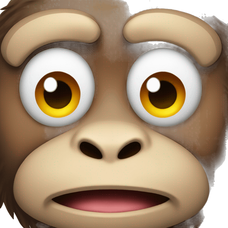 Monkey gym face emoji