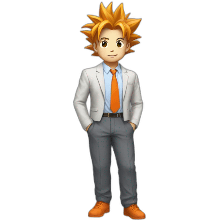 goku in office clothes emoji