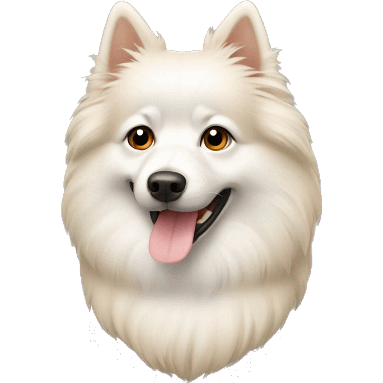 White beige spitz emoji