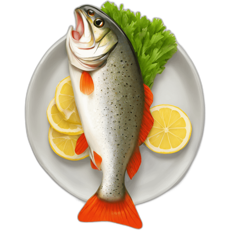 cooked trout emoji