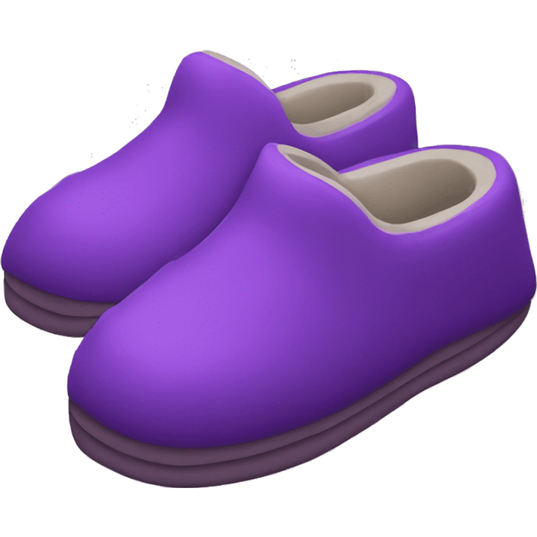 Purple slippers emoji