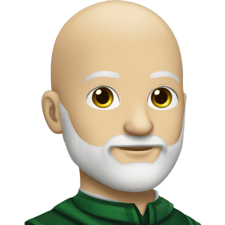 beard and bald man slytherin emoji