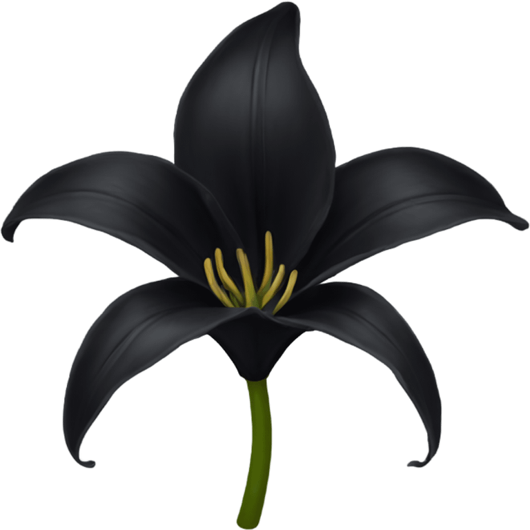 Black lily emoji