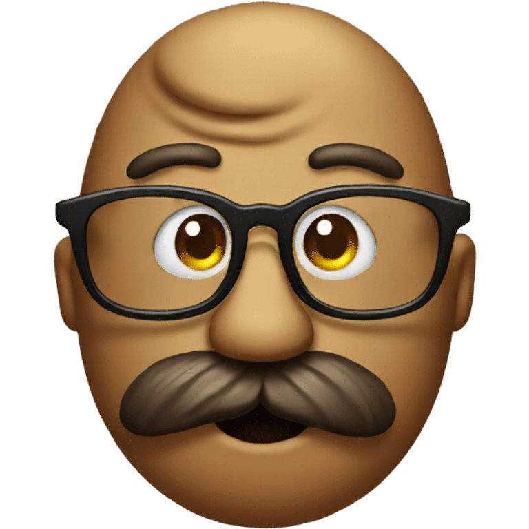 Poop with glasses emoji