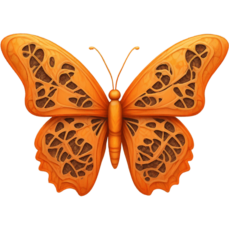 Orange butterfly emoji