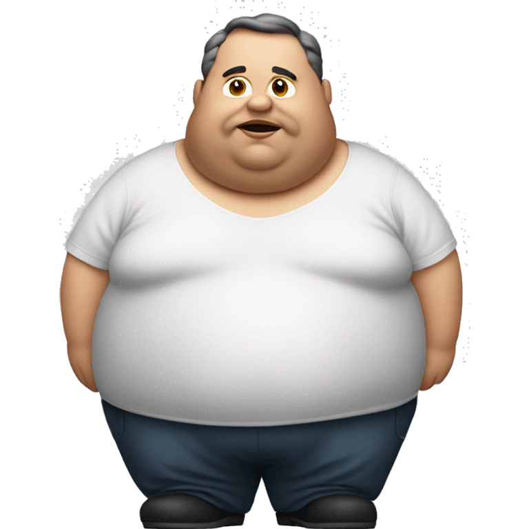 Very fat man emoji