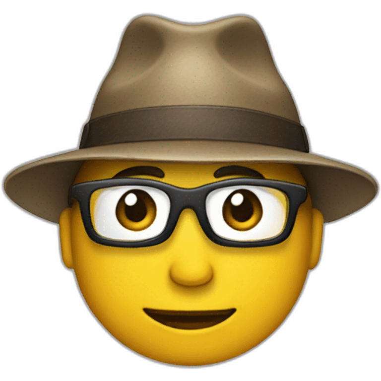 person with google hat emoji