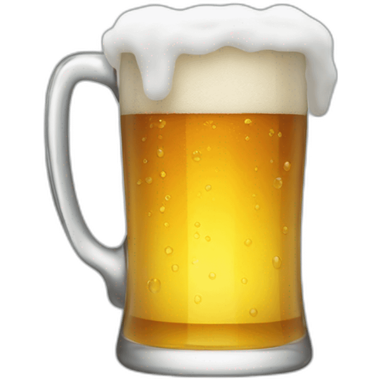 Cold glass of beer emoji