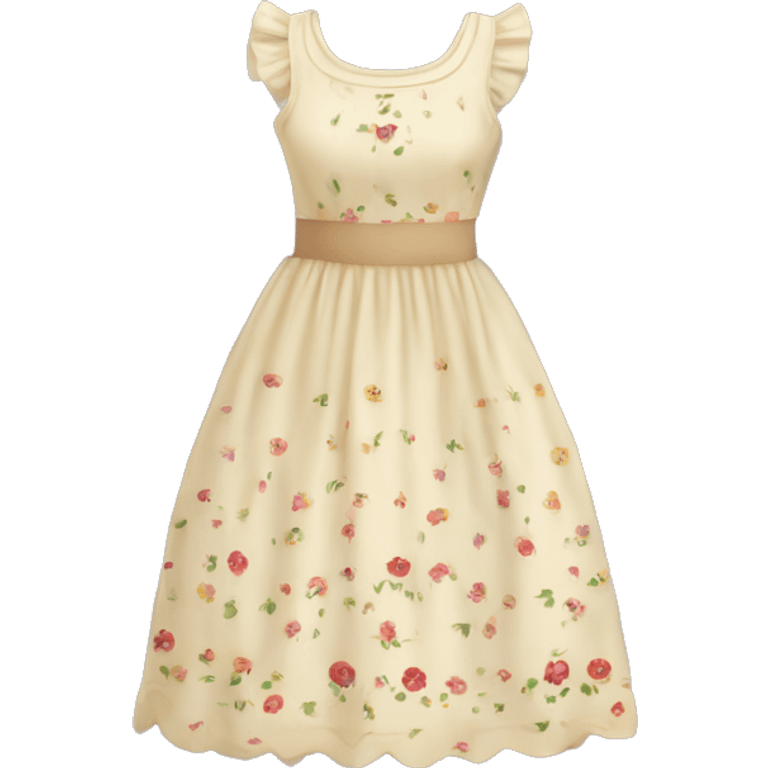 Pretty Cottagecore dress emoji