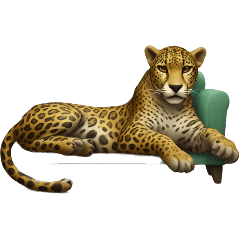 Lounging Jaguar  emoji