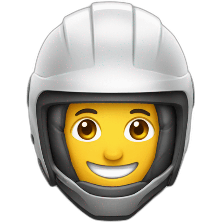 topógrafo con casco sonriente emoji