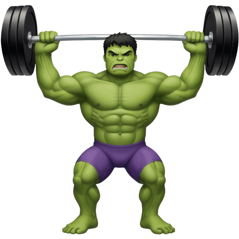 Hulk weight lifting  emoji