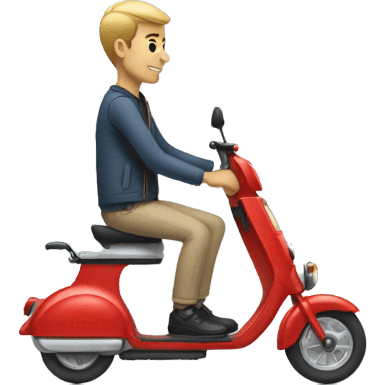 Mike on electric scooter  emoji