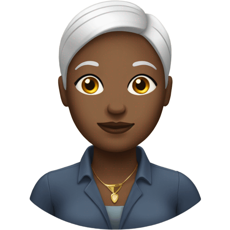 Big bald black gay woman  emoji