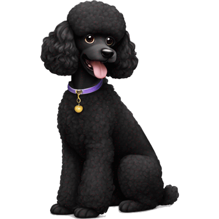 Black poodle emoji