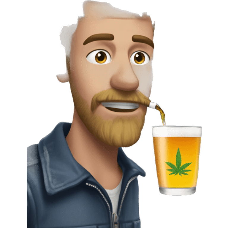 Guy who just smoked a weed dab pen in the bathroom of an airport and is now drinking a $18 hazy ipa at the bar before his 6hr flight emoji