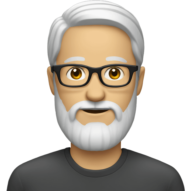 white man with beard and glasses emoji