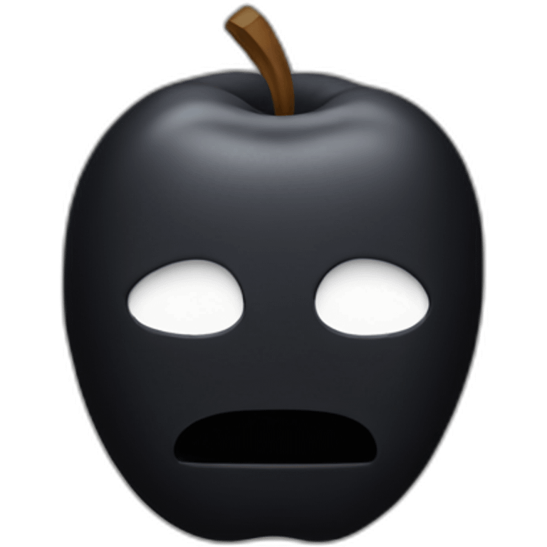 MINIMALISTIC NO FACE APPLE emoji