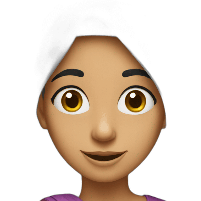 Goofy Arabic girl emoji