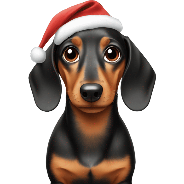 Christmas Dachshund emoji