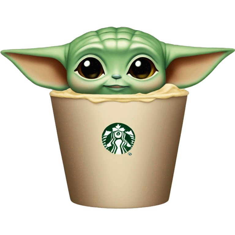 baby yoda starbucks logo emoji