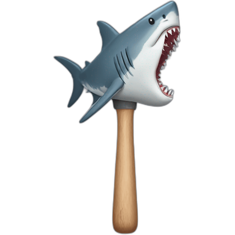 Shark head hammer emoji