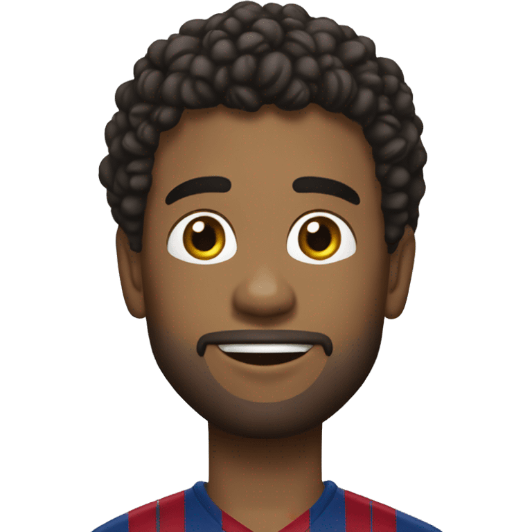 Christiano avec le mayo de barça emoji