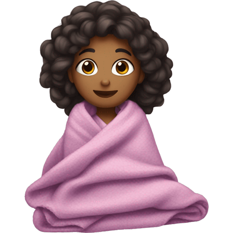 Princess cozy with a blanket emoji