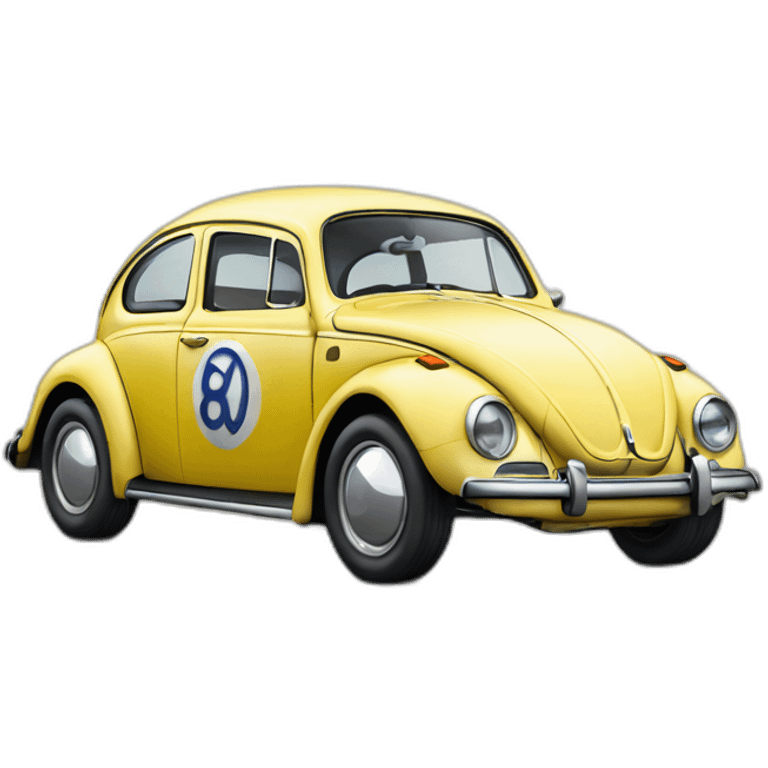 VW beetle Herbie emoji