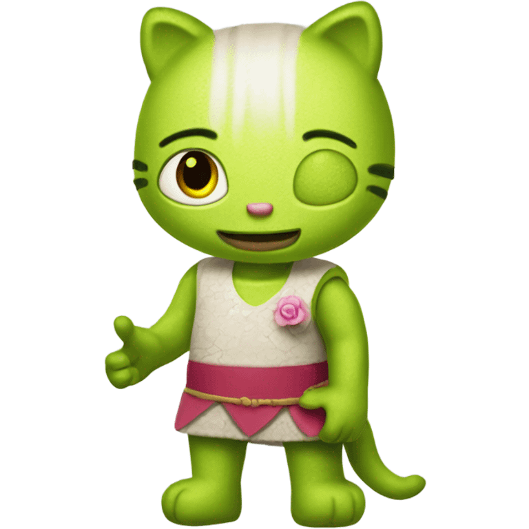 Hello kitty shrek emoji