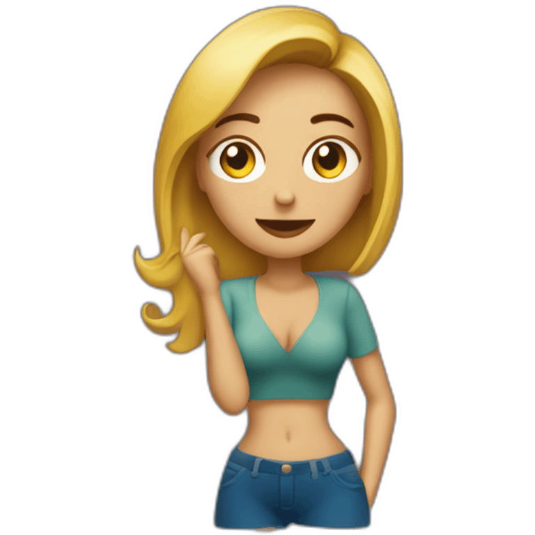 mujer ligando en discoteca emoji