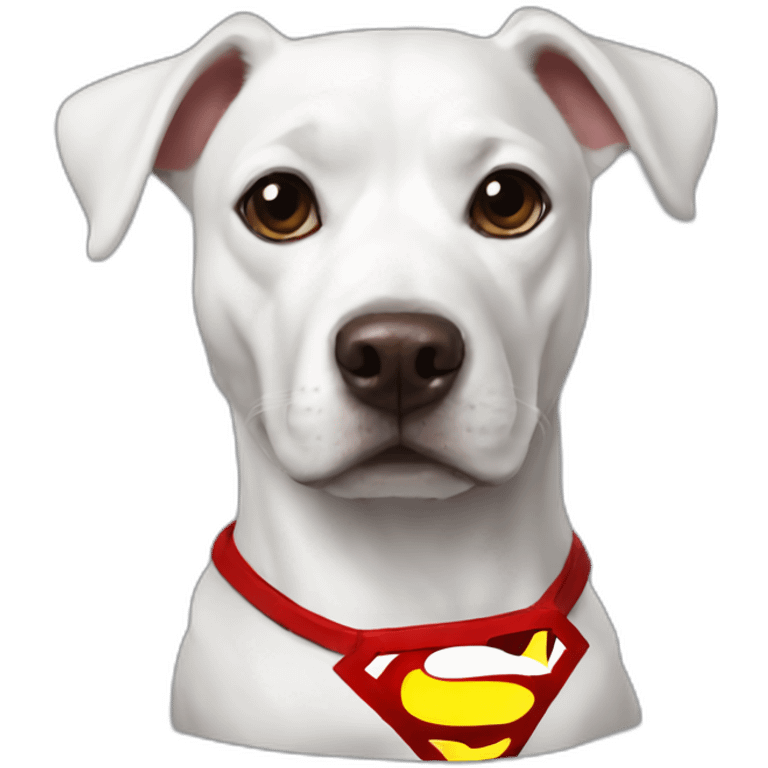 Superman-dog emoji