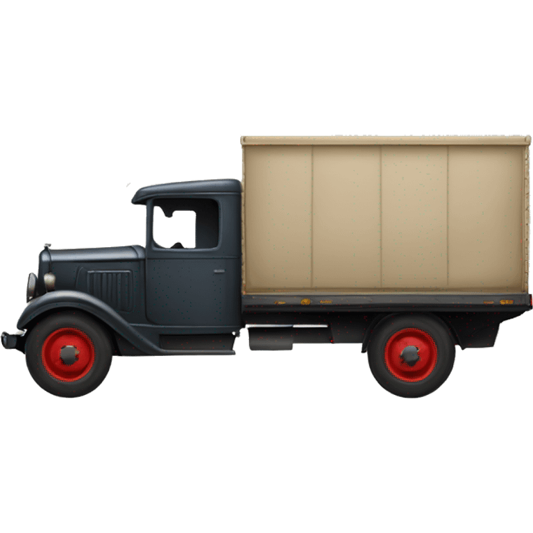 Very large 1934 moving truck side view  emoji