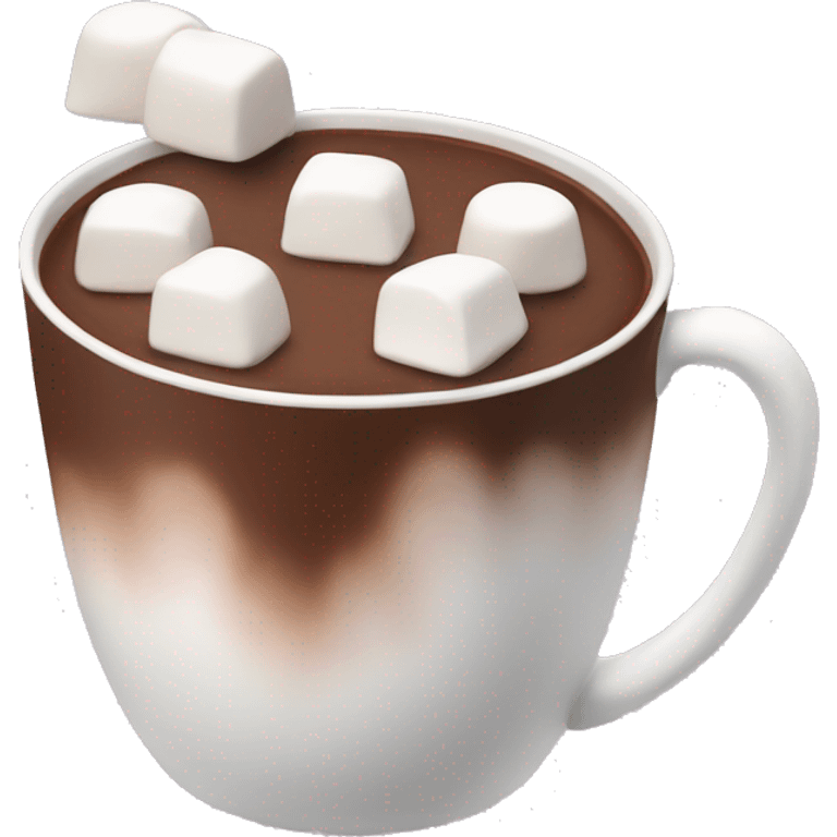 Hot chocolate with marshmallows  emoji