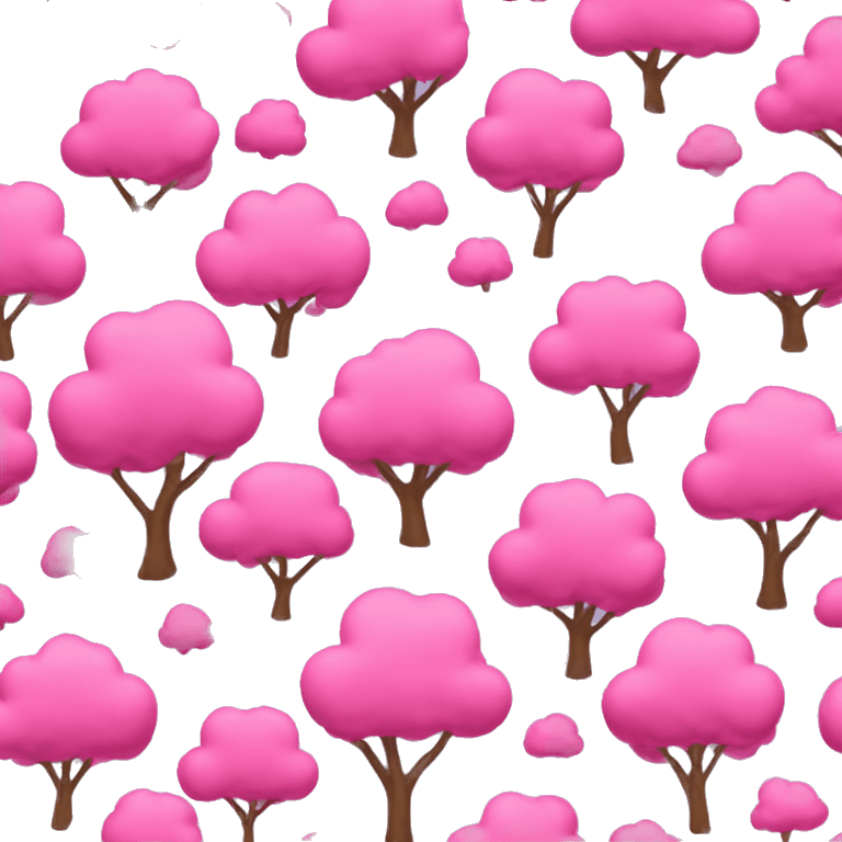 Pink tree  emoji