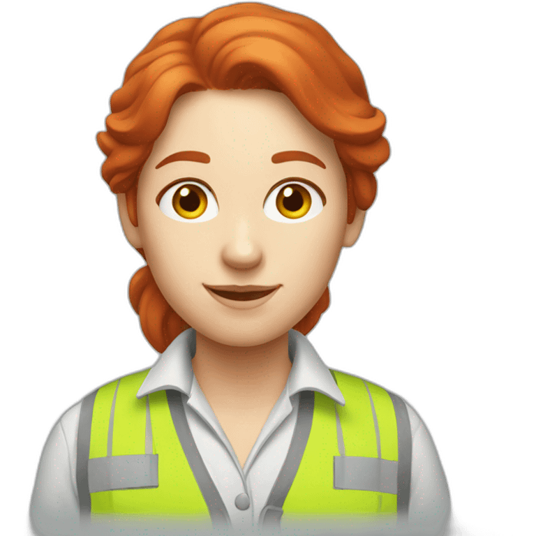 redhead female drywall expert emoji