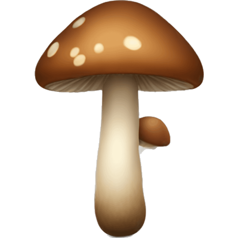 Tiny brown mushroom  emoji