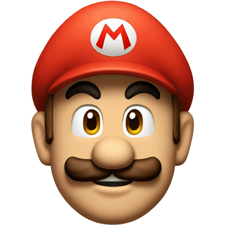 Super Mario con indice medio alzat emoji